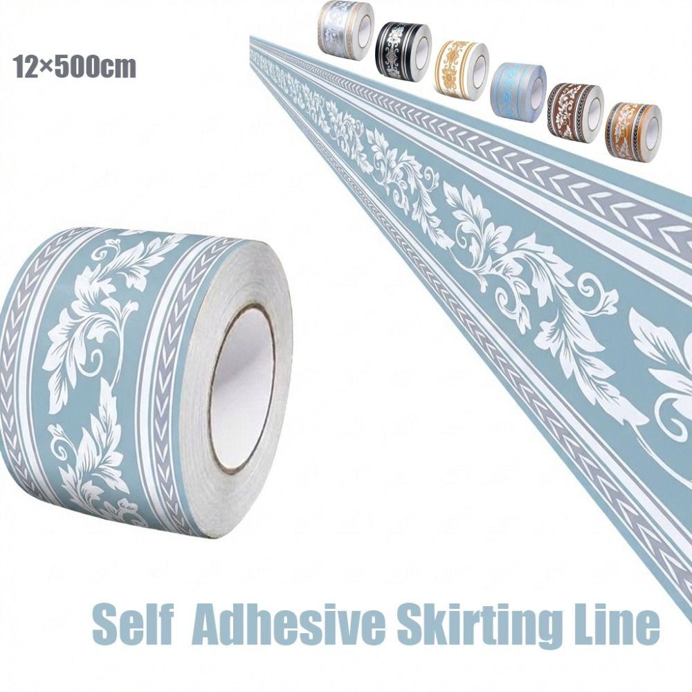Self Adhesive Wall Base Thickened Wall Sticker Fashion Skirting Line  Home