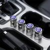 For Volkswagen b44Pcs Aluminum Car Tire Valve Caps Diamond Tyre Valve Airtight Cover Waterproof Dust For VW Jetta Golf EOS New R Auto Accessories