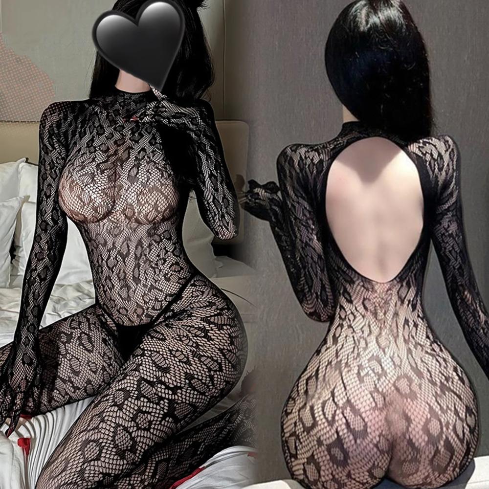 New Sexy Open Crotch Bodystocking Erotic Lingerie Bodysuit Fishnet Body Stocking Underwear Outfits For Woman Jumpersuit Costumes