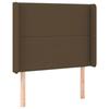 VidaXL Tête de Lit à LED Meuble de Chambre à Coucher Accessoire de Lit Simple Tête de Cadre de Lit Intérieur Marron Foncé 3123901