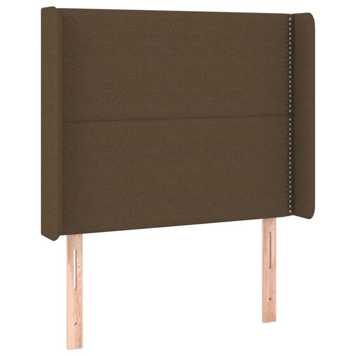 VidaXL Tête de Lit à LED Meuble de Chambre à Coucher Accessoire de Lit Simple Tête de Cadre de Lit Intérieur Marron Foncé 3123901