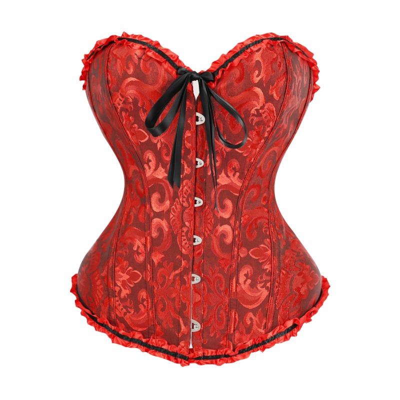 Vintage Retro Soudní Styl Šněrovací Stahovací Přiléhavý Korzet Bustier Tvarující Top Pro Ženy