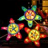 360 Degree Rotating Windmill Paper Lamp Making Set Handheld Flower Light For Children Holiday Craft Projects