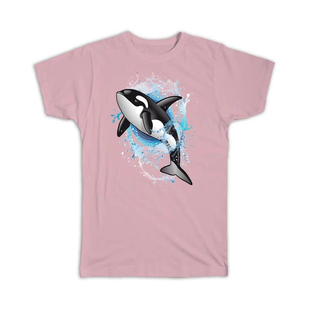 

Gift T-Shirt : Killer Whale In Water Bubbles Cute Room Decor For Teenager Boy 2XL
