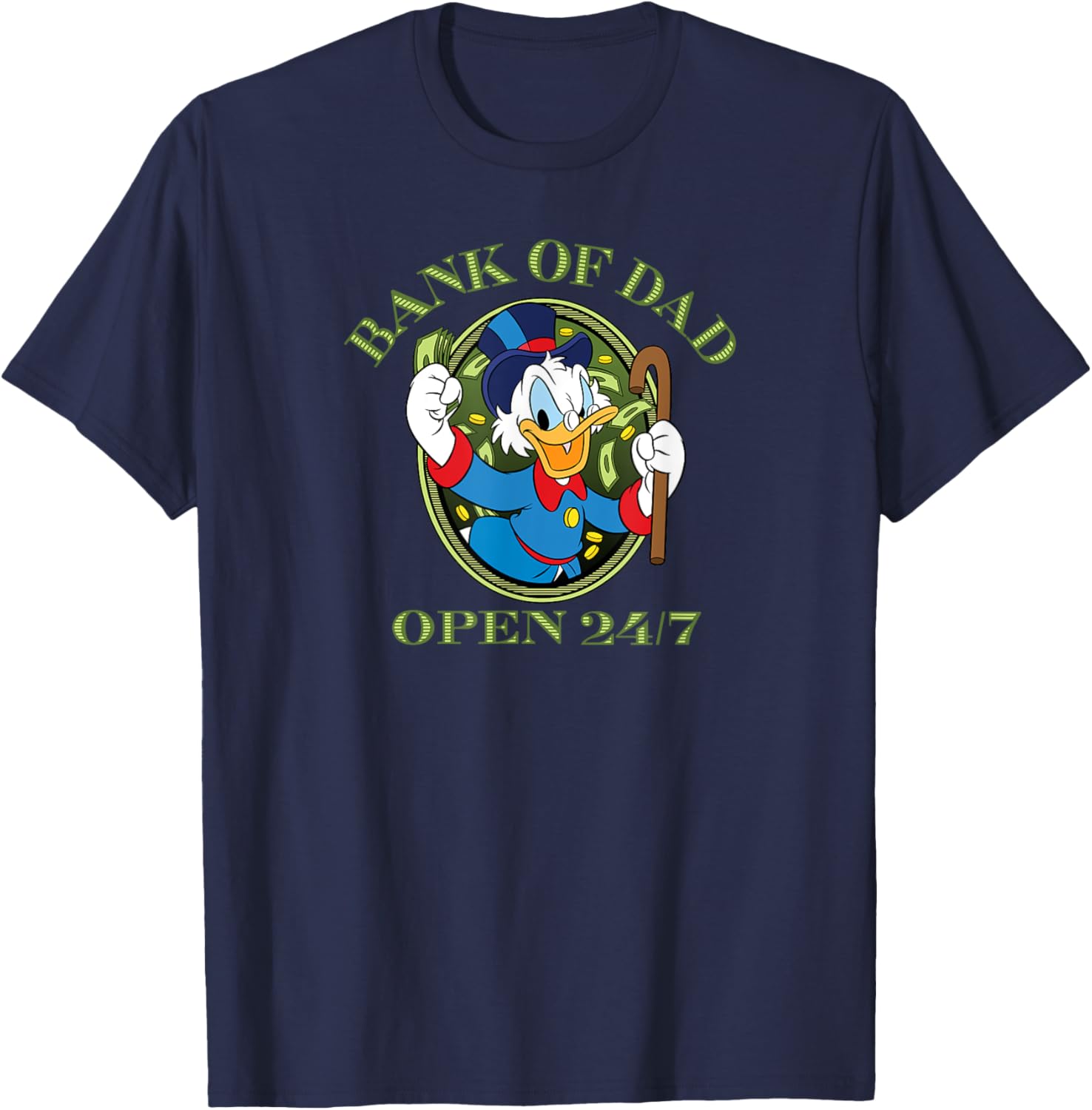 Hot Fashion Casual Disney DuckTales Bank of Dad T-Shirt S-4XL Summer XXL