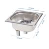 Embedded Coffee Bar Glass Rinser with High-Pressure Faucet and Drain Tray