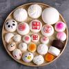 Soft Pu Simulation Steamed Buns, Festive Artificial Decorations, Dumpling Model, Fake Display Props, Chinese Breakfast, 4 Pc