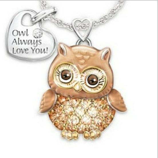 

Двухцветное ожерелье с изображением животных: Божья коровка, слон, сова и пчела для женщин