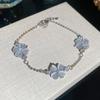 Mori small fresh zircon opal bracelet flower sweet temperament versatile bracelet light luxury high-end jewelry women