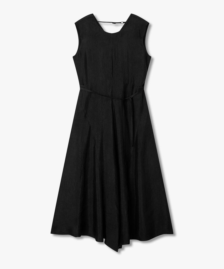 Bobeu Crinkle Texture Sleeveless Dress_Black 7156337004