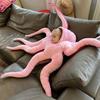 New Cute Giant Octopus Funny Role Play Children Halloween Stage Role Play Costume Pink Cushion Christmas Pillow Bodysuit