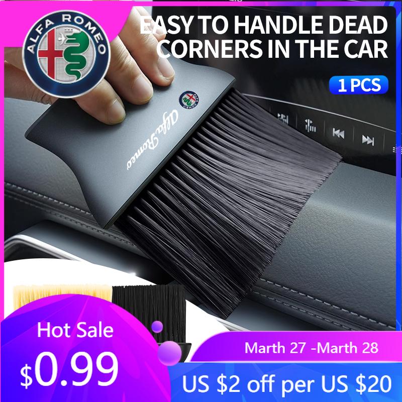 

Для Alfa Romeo 2026 Горячая наклейка Автомобильная щетка для чистки вентиляционных отверстий Для Alfa Romeo Volkswagen Mitsubishi Subaru Abarth JEEP Fiat Volvo Alfa Romeo жёлтый