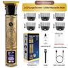 Hair Clipper Digital Display Electric Hair Clipper Professional Carving Oil Head Push Multifunctional Electric Clipper Rechargeable