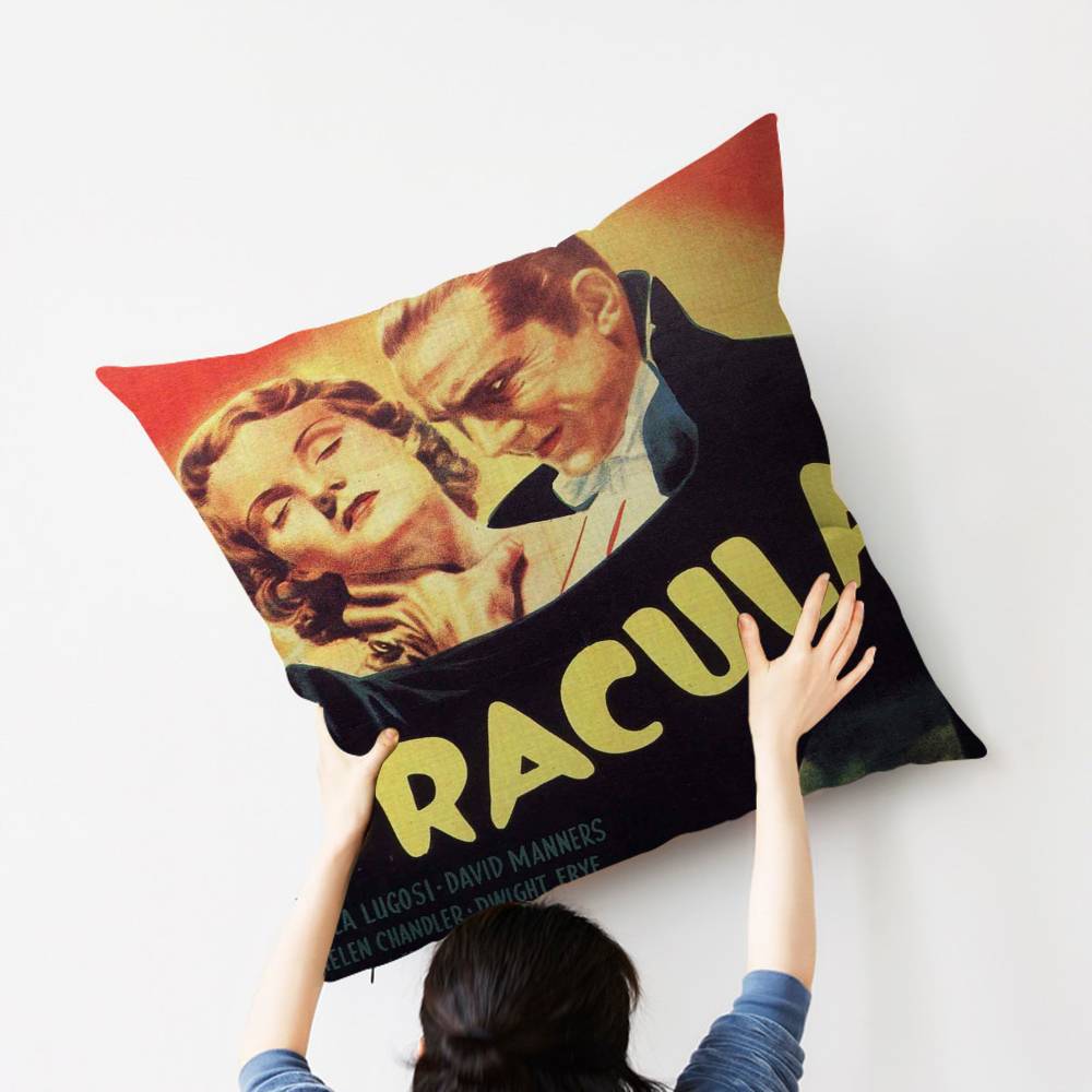 Classic Movie Dduracula Pillow Cover for Bedroom Room and Living Room Sofa Decorative Cushion Cover