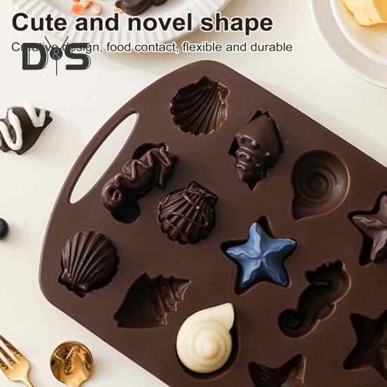 Silikonowa Forma do Pieczenia Chleba na Patyku Kukurydzianym Nieprzywierająca Forma do Deseru w Kształcie Orzecha i Liścia Odporna na Wysokie Temperatury Bez BPA Forma do Ciasta na Czekoladki