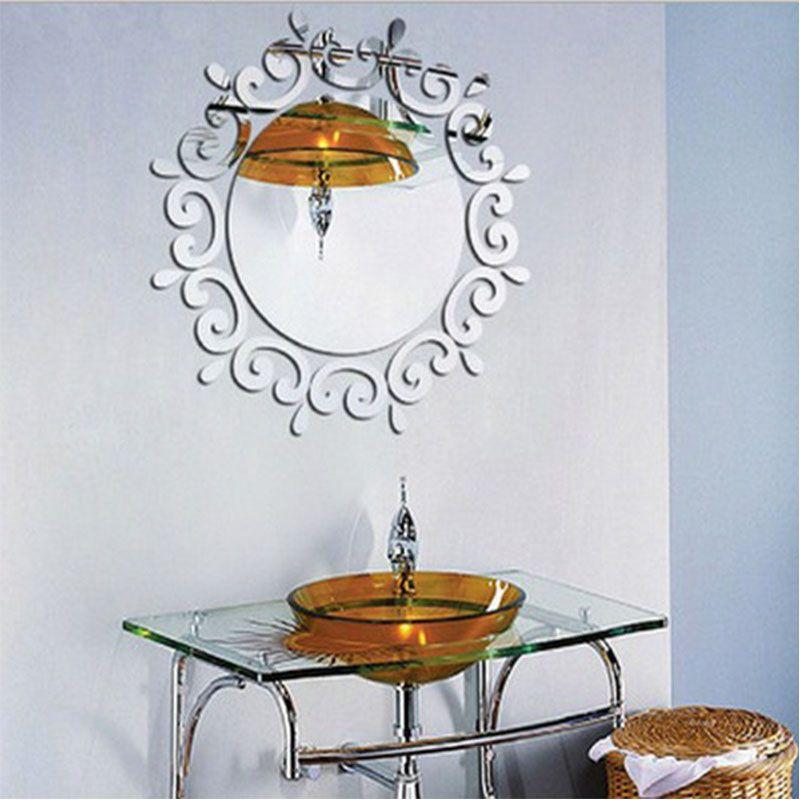 Premium Acrylic 3d Diy Mirror Wall Stickers With Timeless Design For Modern Homes