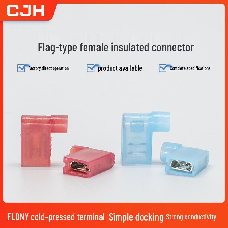FLDNY 1.25-250/2-250 Fully Insulated Flag Terminal Connector Pin