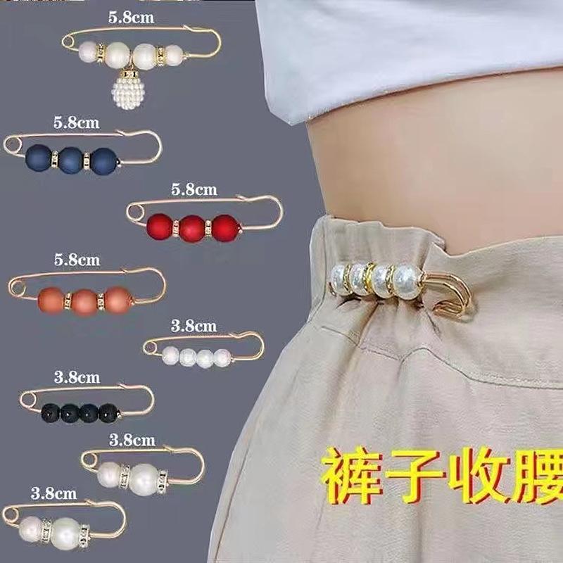 Adjustable Waistband Pins Set for Fixing Clothe and Skirts Preventing Slipping and Sagging for Clothing Decoration and Accessory