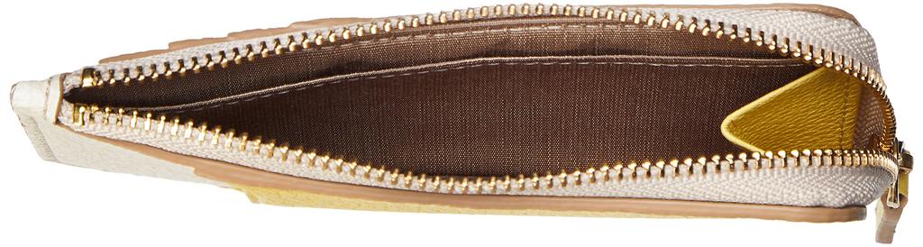 TOPKAPI Damen Zitronengelbes zweifarbiges Leder-Fragment-Etui, Schlank, Einheitsgröße