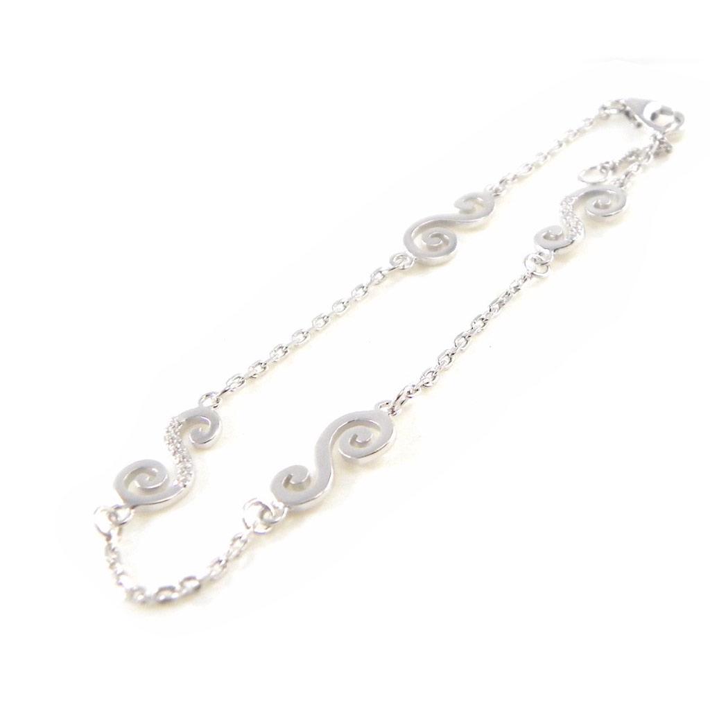 Les Trésors De Lily [H6245] - Silver Bracelet 'Goddess' Silver White (rhodium-plated) - 15x6 Mm