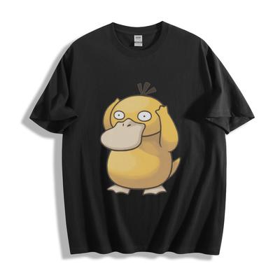 Pokémon Psyduck Grafinis Juodas Marškinėlis