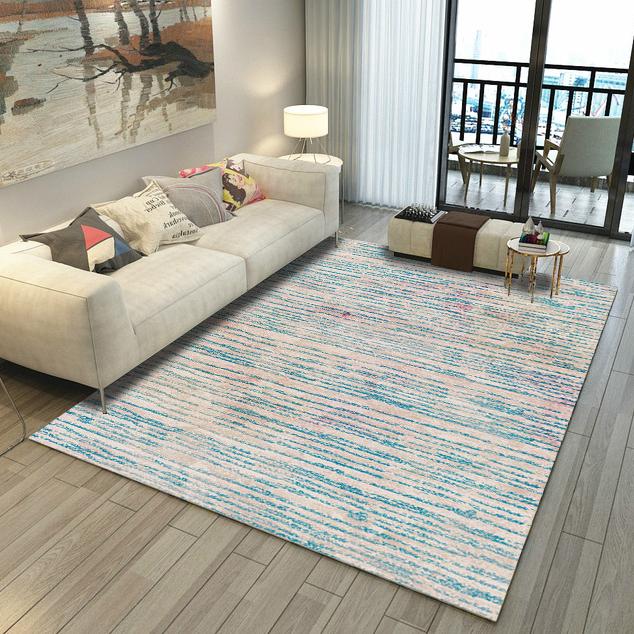 Crystal Velvet Persian Carpet Living Room Sofa Tea Table Non-slip Waterproof Floor Mat Bedroom Decoration