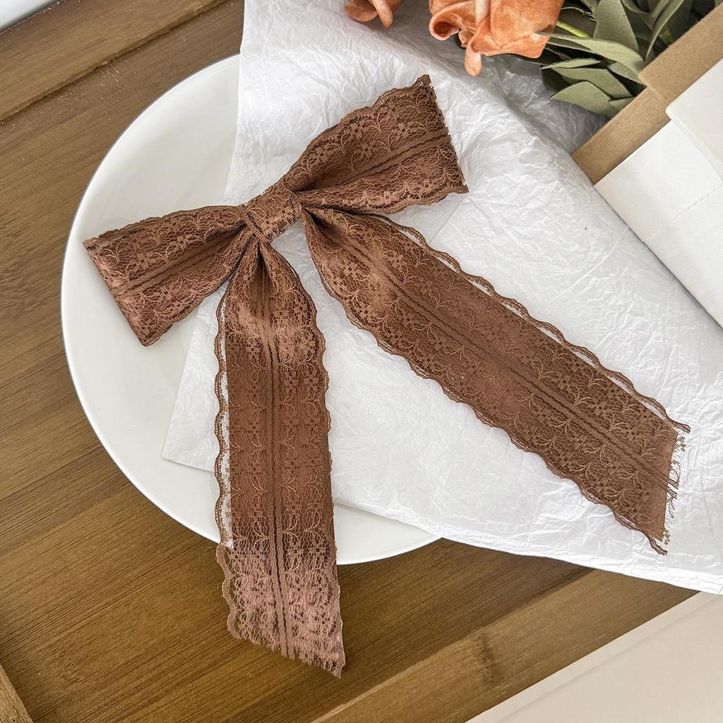 1Pc nowa koreańska modna kokarda szpilka do włosów jednokolorowe eleganckie spinki do włosów nakrycia głowy dziewczyny akcesoria do włosów dla dzieci