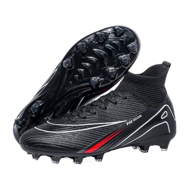 High top football shoes spike football shoes TF broken nail training shoes football men's