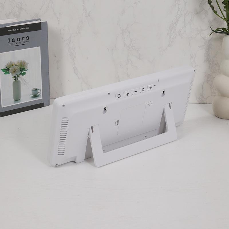 Relógio LCD Multifuncional de Tela Grande: Relógio Digital para Sala de Estar com Display de Temperatura e Umidade, Modelo 9554