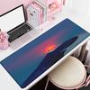 500x1000mm HD-Druck Gummi-Mauspad Landschaft Berg Sonnenuntergang Cartoon-Mauspad XXL Erweitertes Pad Maus Computer Rutschfeste Matte