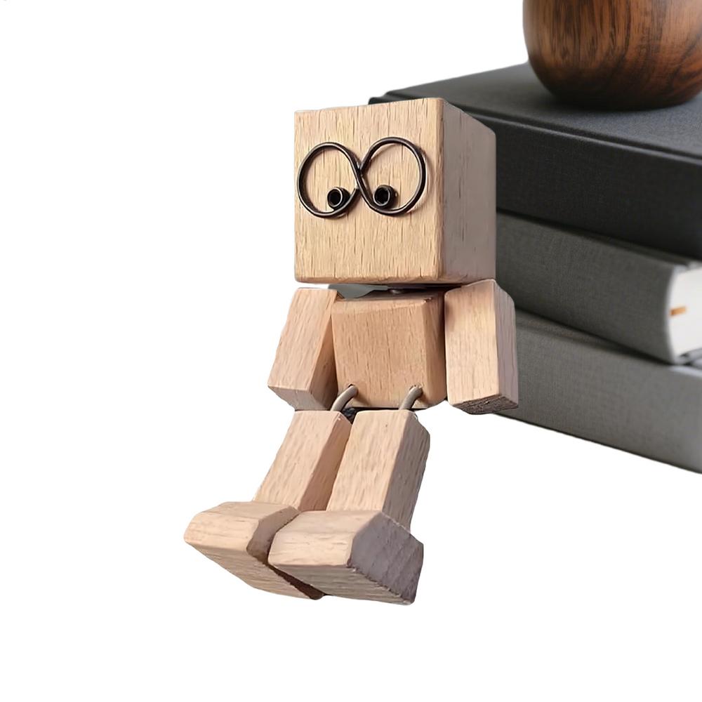 

Handmade Wood Man Ornament Wood Car Desktop Decoration Desktop Decor Car Ornaments For Truck Sedan SUV RV Dormitory Apartment