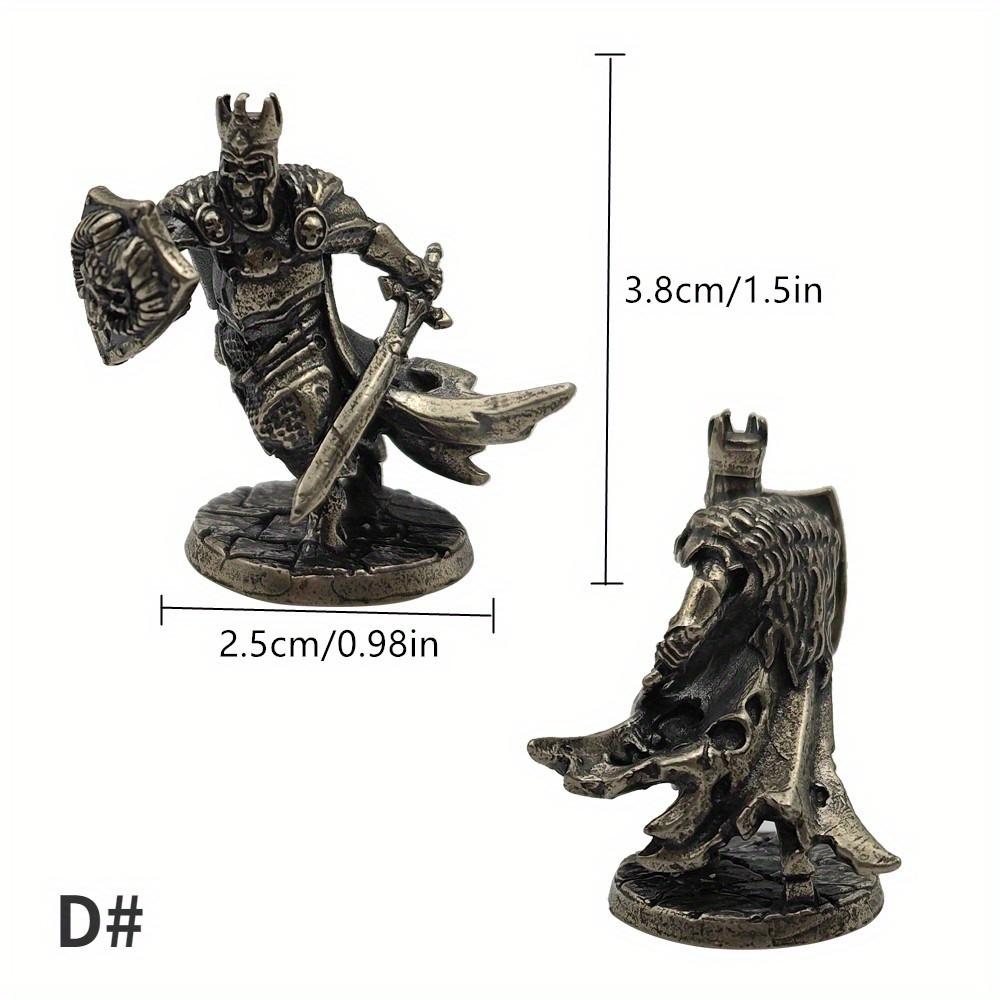 1pc Pure Coppe Demon Soldiers Miniature Figurines Man Collections Desktop War Game Chess Pieces Boy Toys Gifts