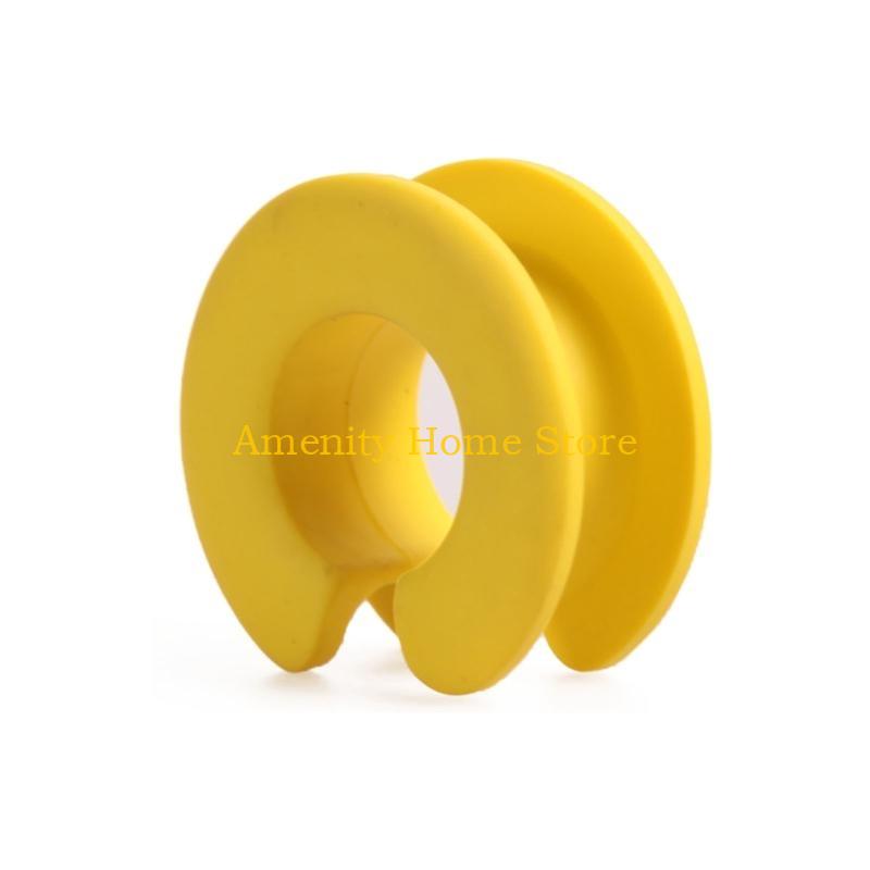 

F26C Windproof Clothes Hanger Fixed Silicone Hook Non-Slip Ring Buckle Clothing Rack
