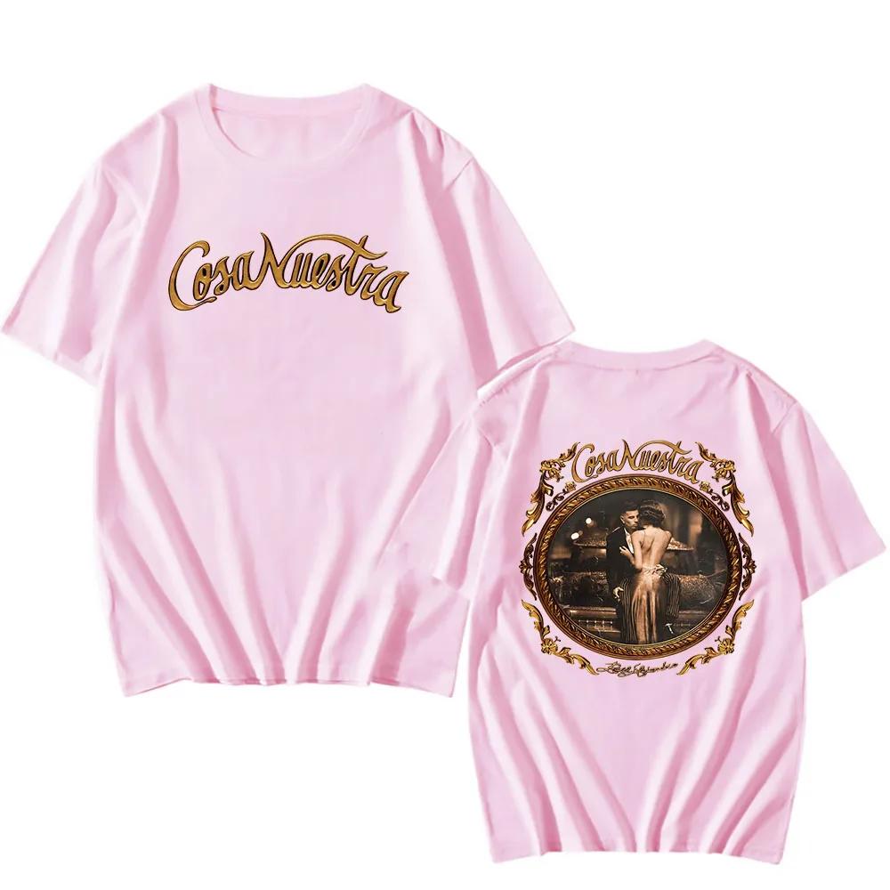 Rauw Alejandro Coca Nuestra T-shirts Fashion Casual T Shirts Cotton Short Sleeve Tees Vintage Harajuku Printing Tee-shirt
