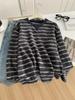 Plus Size Women's Versatile Warm Stripe Hoodie for Fall/Winter
