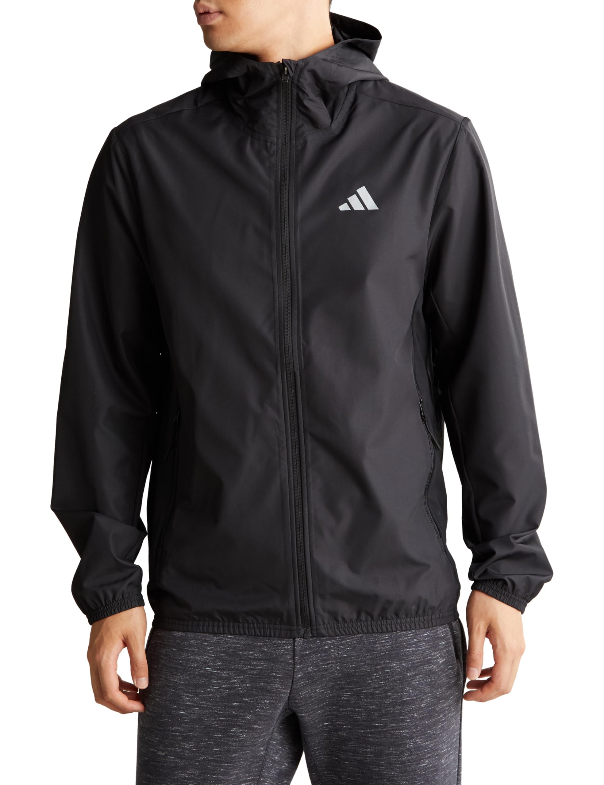 

Adidas FZ Windbreaker JNQ97 Black Size M Men s GYM+ 3-Stripes (IN5838)