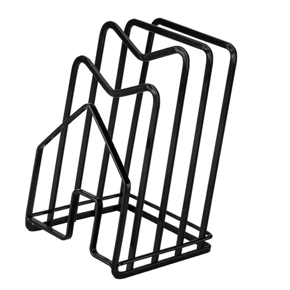 Thin Profile Cutting Board Storage Rack 4-Layer Design Baking Tray Drying Stand For Cookware