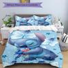 Stitch Friends Fantasy Print 3Pcs Bedding Setduvet Cover With 2 Bedropillowcase Home Birthday Gift