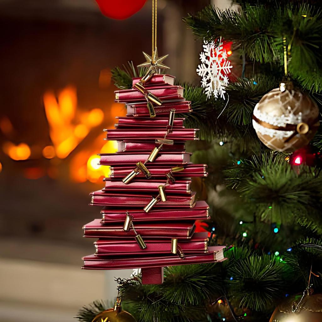 Nouveau Décor de Nom de Livre Personnalisé de Noël 2D Multiples Options Pendentif Ornement pour Bébé Noël 2026 Ornement de Noël pour Bébé navidad