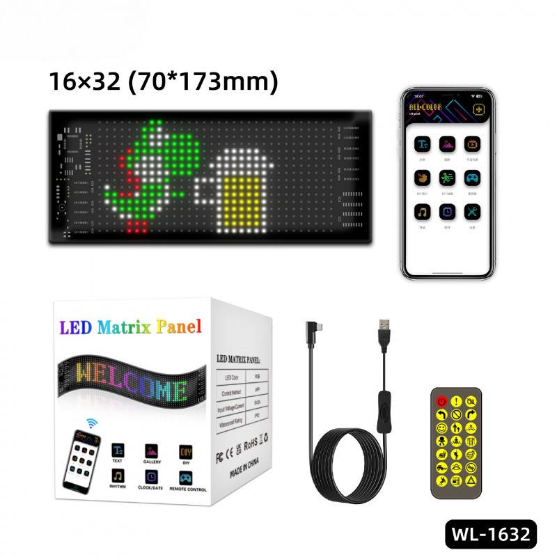 

Гибкий полноцветный светодиодный экран для заднего стекла автомобиля с возможностью прокрутки 7*17.3cm