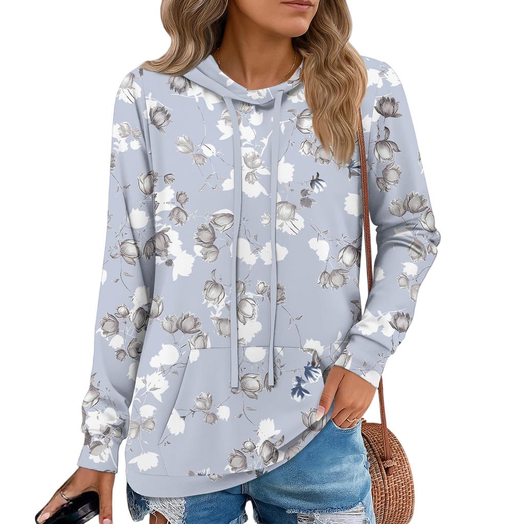 Damen Pullover Hoodies Teenager Mädchen Mode Kapuzensweatshirt Damen Herbst Tunika Top