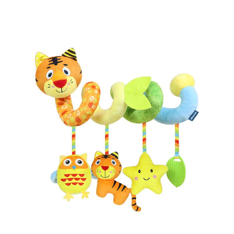 Newborn Plush Doll Educational Hanging Toy for Strollers & Cribs (0-1 Year)