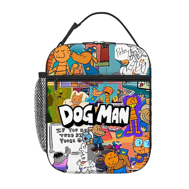 Detective Dog Adventure Series Dog Man S Round Pocket School Bag Student Backpack Di