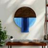 Handmade Round Retro Woven Wall Tapestry: Artful Decor for Living Room or Entrance