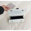 2026 Henggeng Polka Dot Stylish Women's Handbag: Chic, Small, Square, Relaxed Feel, Shoulder & Handheld Bag