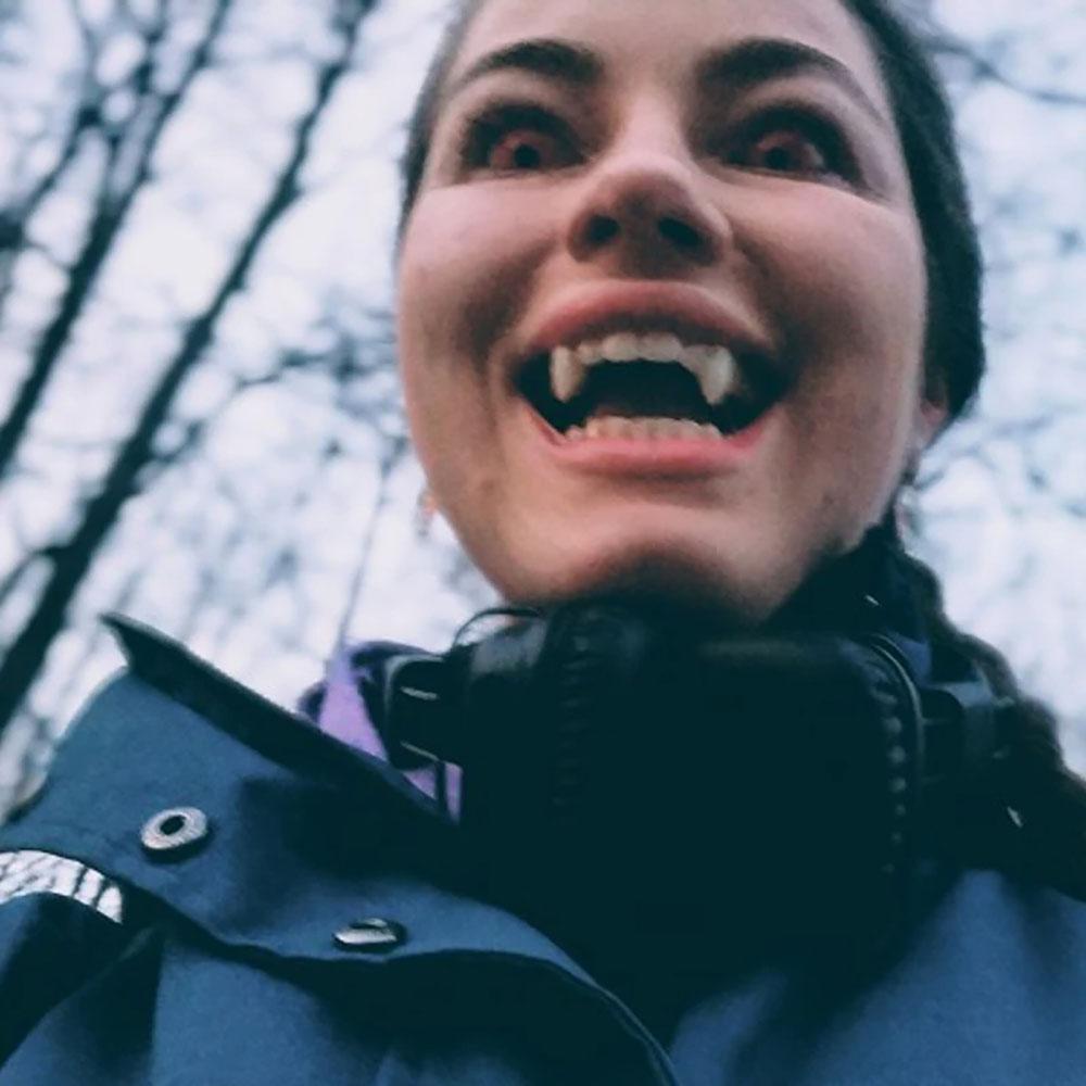 Halloween Decoration Vampire Teeth,1.3-1.9cm Fangs Dentures,False Fangs With Denture Adhesive,Halloween Cosplay Costume Props