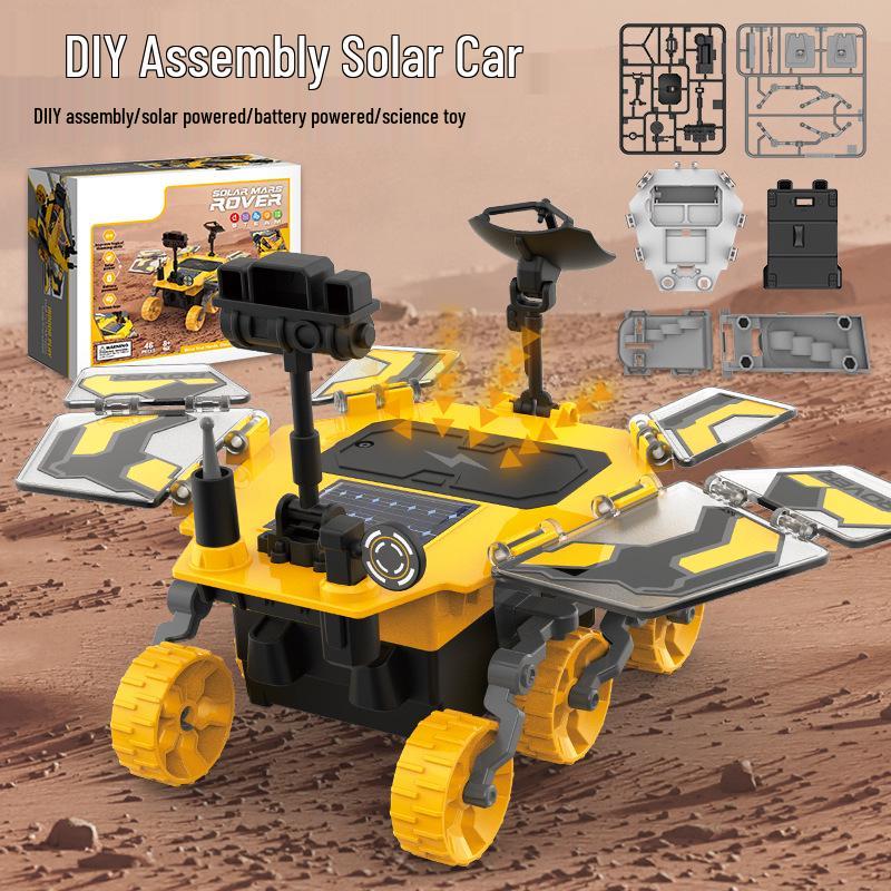 DIY Solar-Powered Mars Rover Kit: Student Assembly Educational Model Toy