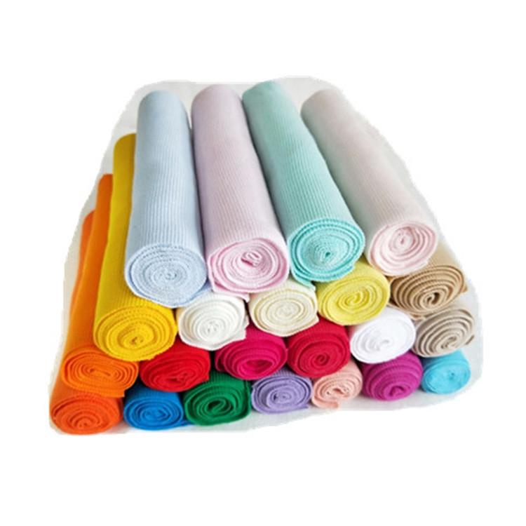 All-Cotton Knitted 2x2 Rib Fabric for Sweatshirt Neckline, Cuffs, and Hem