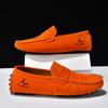 Fashion Leather Handmade Mens Loafers Moccasins Slip on Men's Flats Male Walking Shoes Summer Men Casual Shoes  Fashion Men Dress Shoes