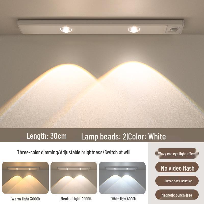 Rechargeable Smart Motion Sensor Light Strip for Cabinets and Hallways